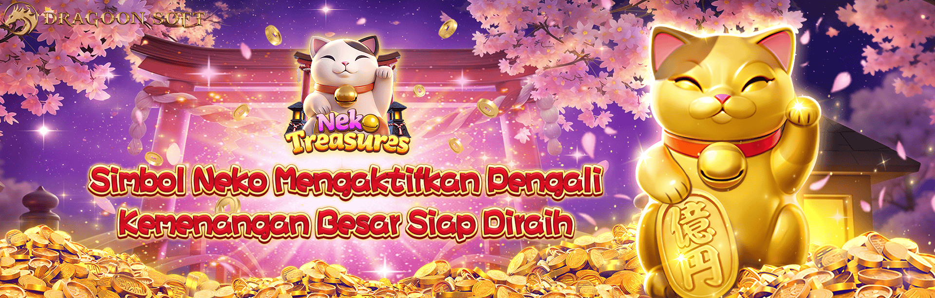DRAGOONSOFT - NEKO TREASURES GAME PROMO BANNER